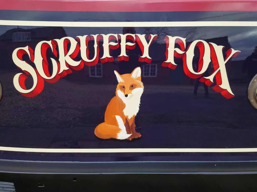 Scruffy Fox sign